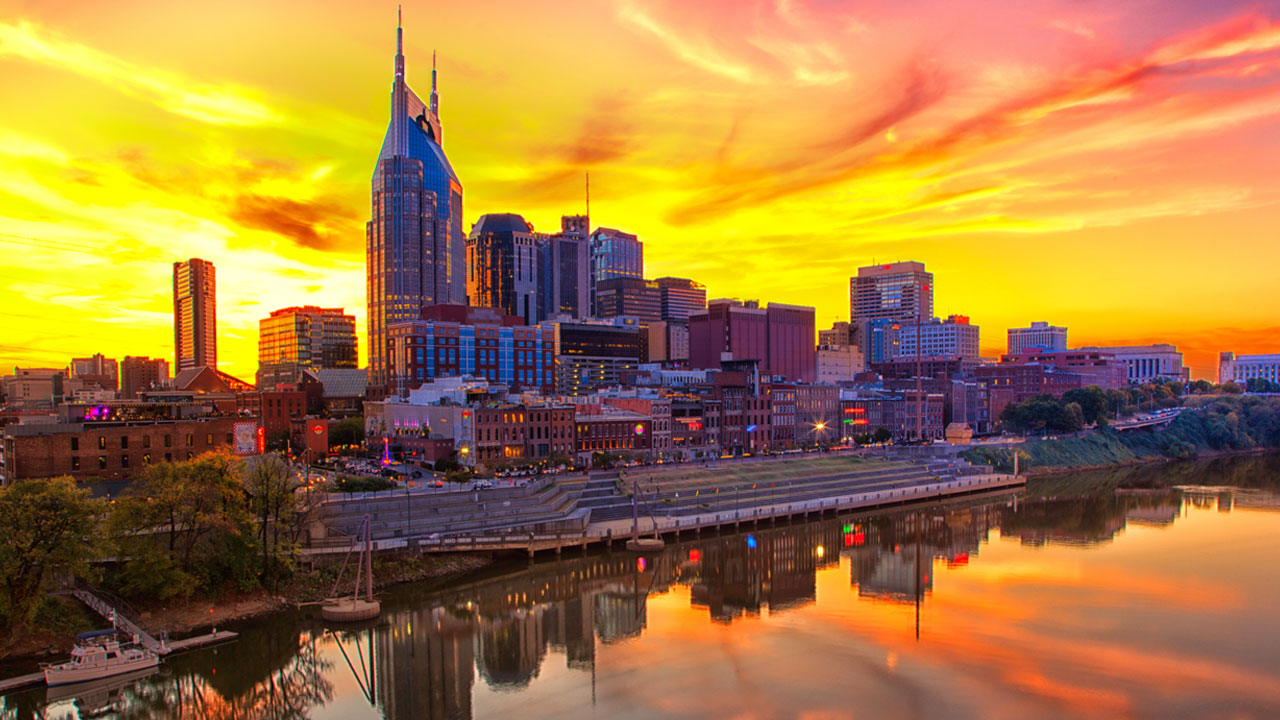 Skyline von Nashville TN