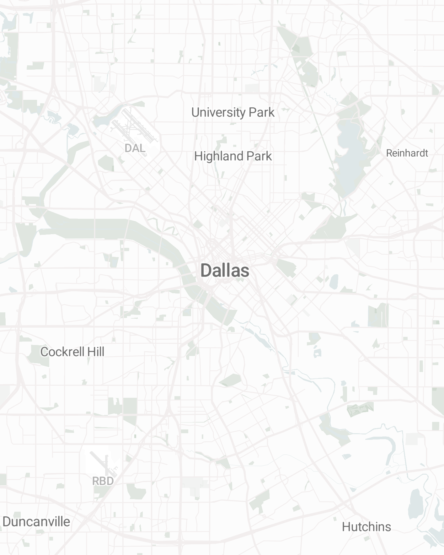 Map of Dallas 