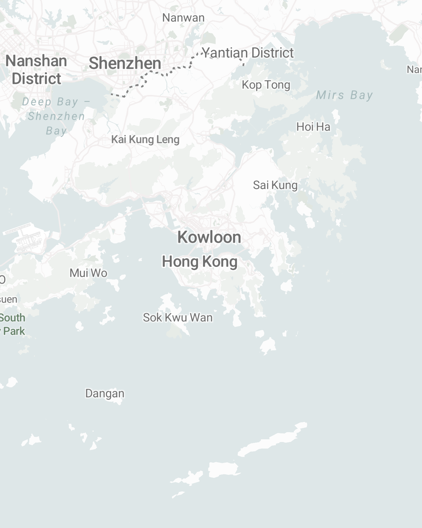 香港地区地图