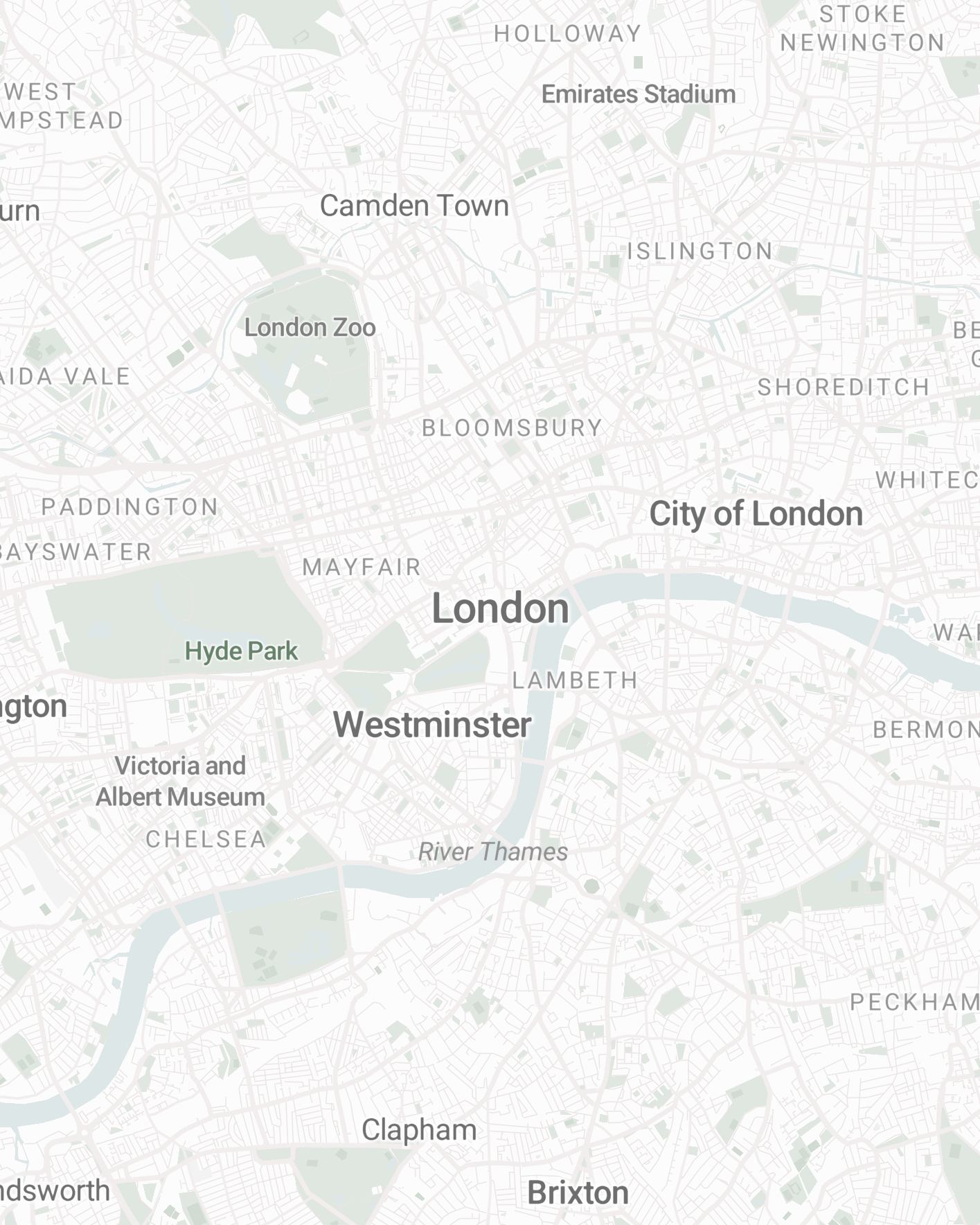Karte von London