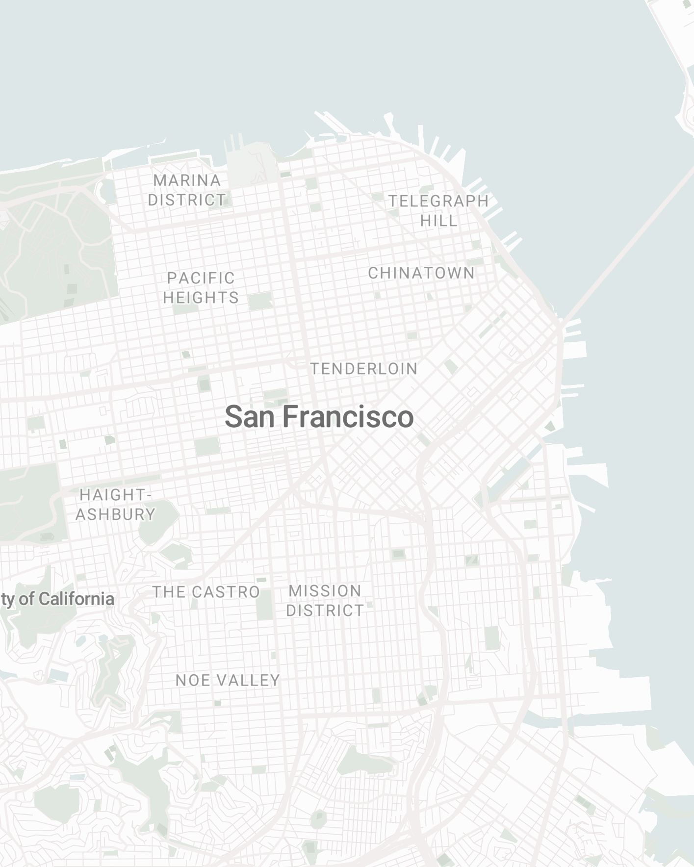 旧金山 地区地图