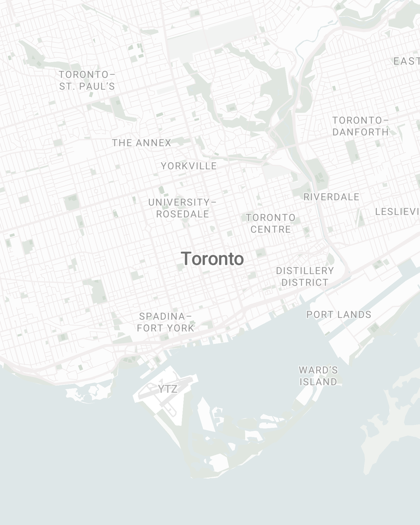 Carte de Toronto 