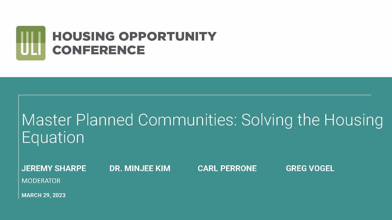 Master Planned Communities