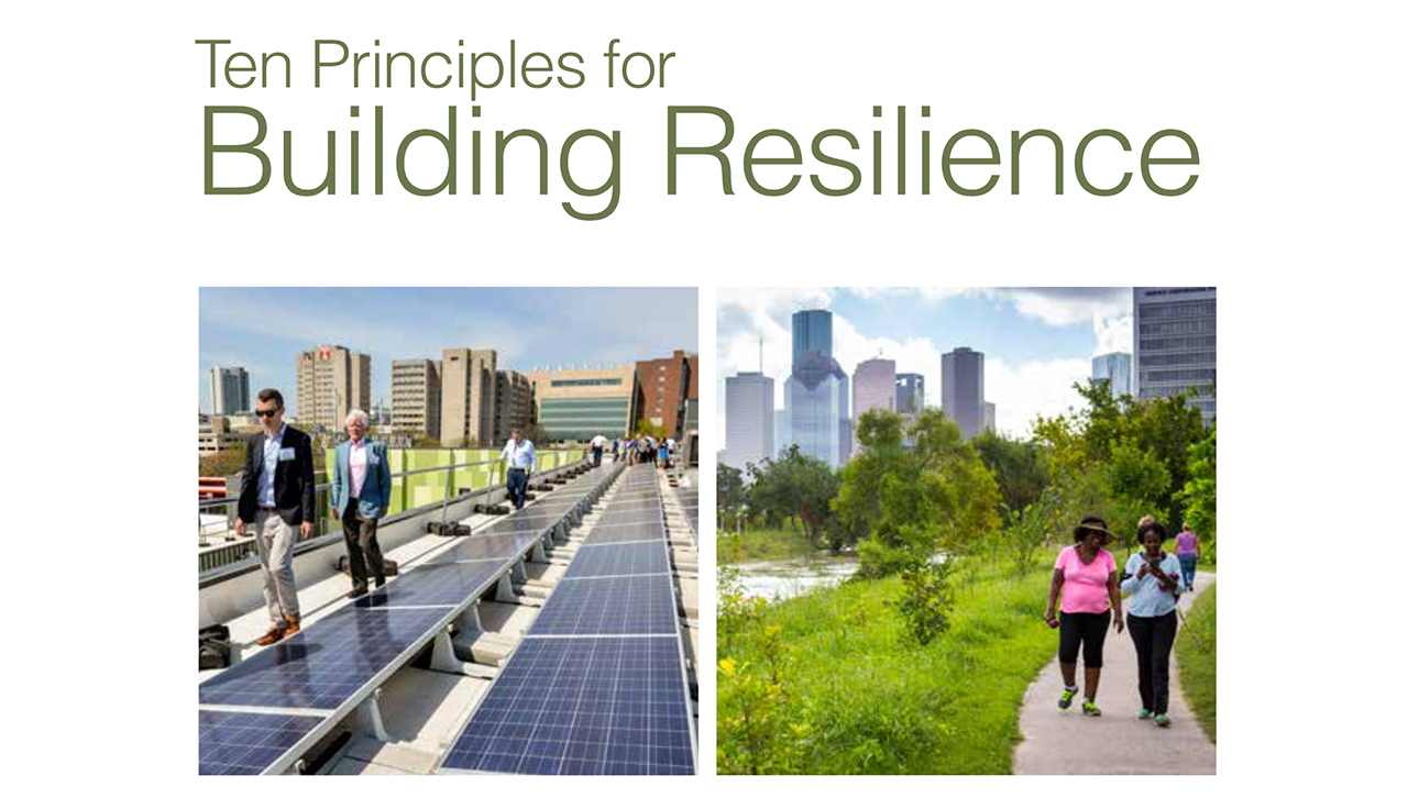 Dix principes pour renforcer la résilience