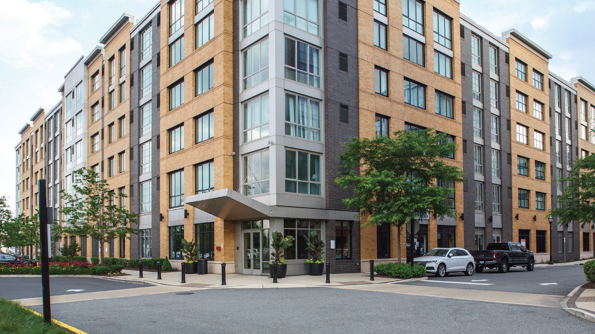 A residential development with limited on-street parking