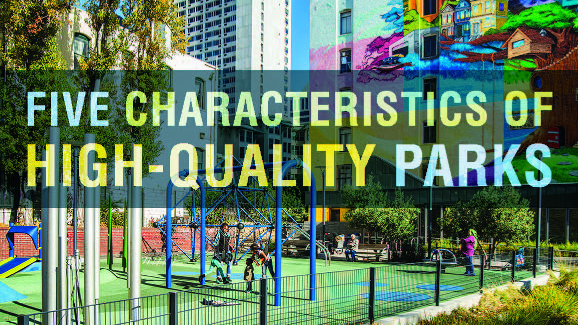 Five Characteristics of High Quality Parks report cover