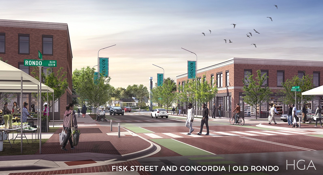 HGA rendering of streetscape