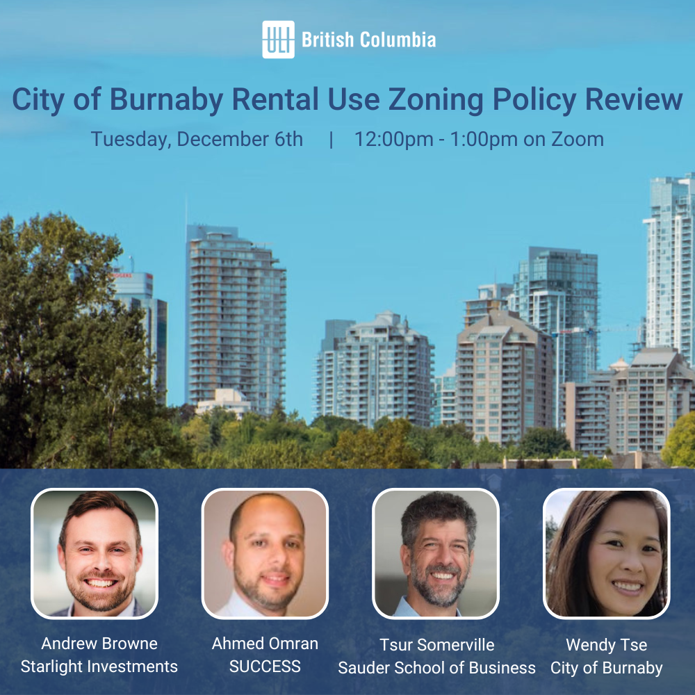 ULI British Columbia City of Burnaby Rental Use Zoning Policy Review ULI Knowledge Finder