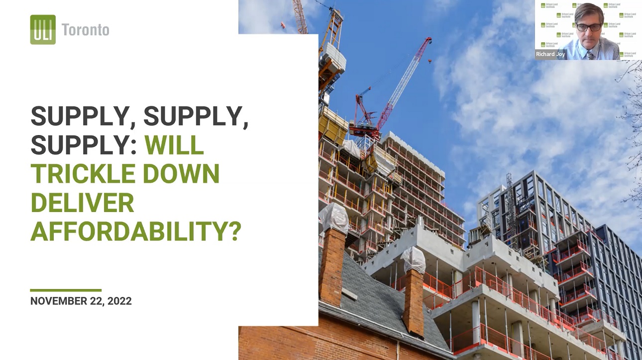 ULI Toronto Affordable Housing in the GTA — Day 2 Supply, Supply